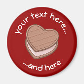 ハートビスケット マグネット (正面)