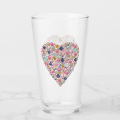 ハートビーズ タンブラーグラス (裏面)