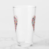 ハートビーズ タンブラーグラス (左)