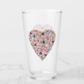 ハートビーズ タンブラーグラス (正面)