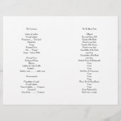 ハートビーチ結婚式式プログラム (裏面)