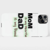 ハートビートと血液の親引用文の電話ケース iPhoneケース (裏面横)