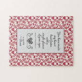 ハートビートの高速化 |ロマンチックな聖書の聖句引用文 ジグソーパズル (横)