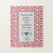 ハートビートの高速化 |ロマンチックな聖書の聖句引用文 ジグソーパズル (縦)