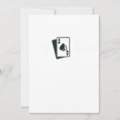 ハートビートエーススペードカードカジノプレーヤートランプのポーカーゲーム 招待状 (正面)