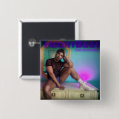 ハートビートカバーのアートピン 缶バッジ (正面&裏面)