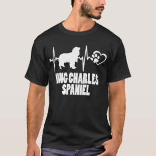 ハートビートキングチャールズスパニエル犬 – ドッグフレンド最高のズ Tシャツ