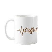 ハートビートコーヒー、コーヒー愛好家のためのセピアデザイン