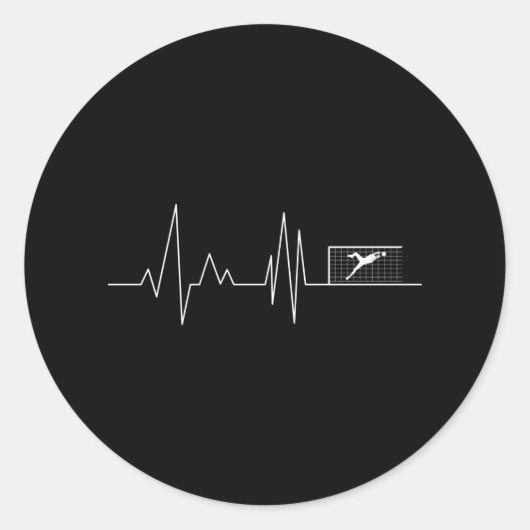 ハートビートゴールキーパーゴアリー選手 ラウンドシール (正面)