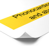 ハートビートサウンドダイアグラムのグラフィカルな記録 ポスター (角)