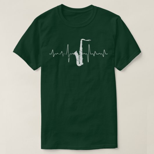 ハートビートサクソフォン Tシャツ (デザイン正面)