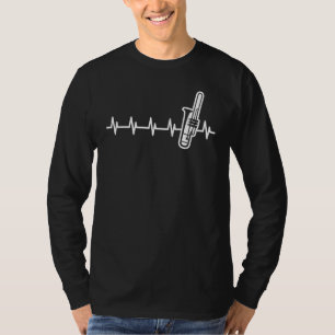 ハートビートジャズミュージシャンプライドトロンポンミュージックグラ Tシャツ