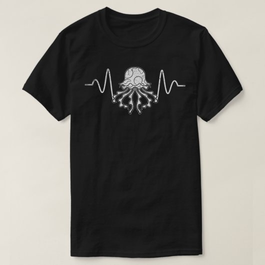 ハートビートゼリー魚 Tシャツ (デザイン正面)