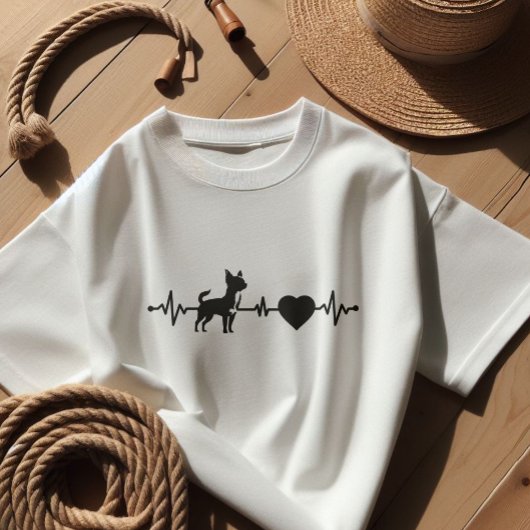 ハートビートチワワ Tシャツ