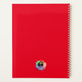 ハートビートデザイン抽象芸術アート プランナー手帳 (裏面)