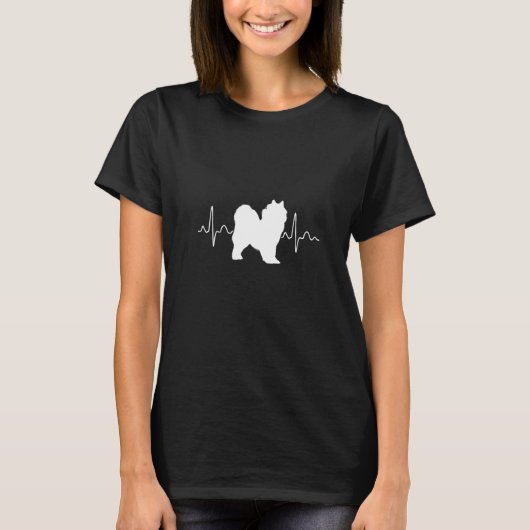 ハートビートドッグSamoyed Premium Tシャツ (正面)