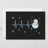 ハートビートナース雪だるまクリスマス シーズンカード (正面)