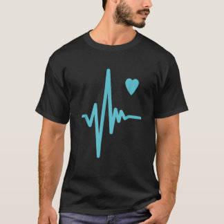 ハートビートハート愛リズムカップルの好き Tシャツ
