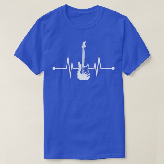 ハートビートバスギター Tシャツ (デザイン正面)