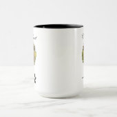 ハートビートパウプリントペットラブグラフィック マグカップ (中央)