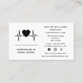 ハートビートパルスハートEKG ECGヘルスケア介護者 名刺 (正面)