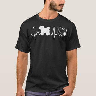 ハートビートビチョンフリースドッグアニマルレスキューライフライン Tシャツ