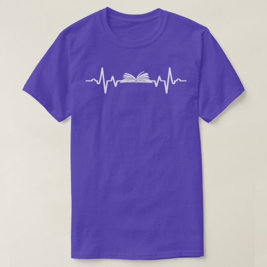 ハートビートブおもしろいックのT男性へ型女性T型 Tシャツ (デザイン正面)