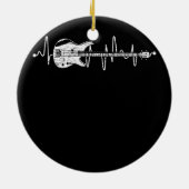 ハートビートベースのギターベース奏者 セラミックオーナメント (裏面)