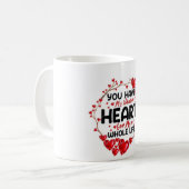 ハートビートマグカップ コーヒーマグカップ (正面左)