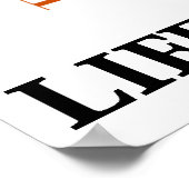 ハートビートライフのリズム（ECG / EKGハートビート） ポスター (角)