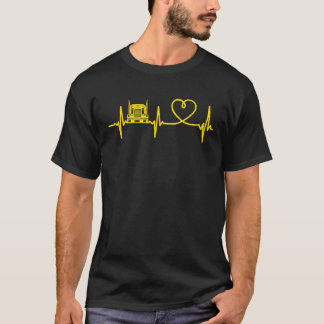 ハートビートラブビッグリグセミトレーラおもしろいートラックDr. Tシャツ