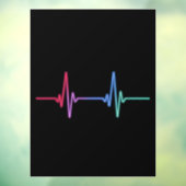 ハートビートレインボープライドLGBTQ Ally ウィンドウサイン (シート3)