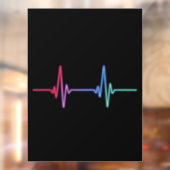 ハートビートレインボープライドLGBTQ Ally ウィンドウサイン (シート2)