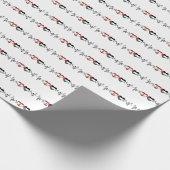 ハートビートレバノンパレスチナ統一旗。 ラッピングペーパー (角)