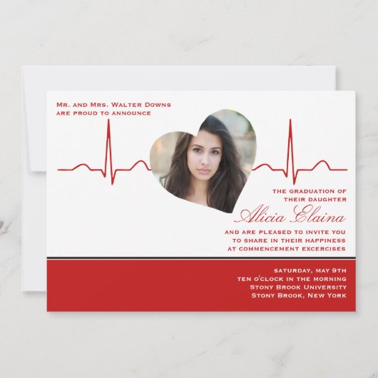 ハートビート写真の発表/招待状 招待状 (正面)