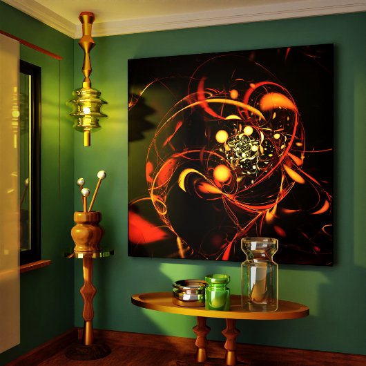 ハートビート抽象芸術アートキャンバスプリントプリント キャンバスプリント