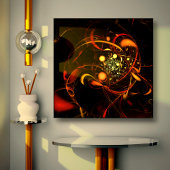ハートビート抽象芸術アートキャンバスプリントプリント キャンバスプリント