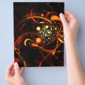 ハートビート抽象芸術アートフライヤー チラシ (手)