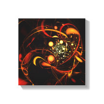 ハートビート抽象芸術アートブラックとホワイト