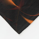 ハートビート抽象芸術アート フリースブランケット (角)