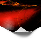 ハートビート抽象芸術アート ポスター (コーナー)