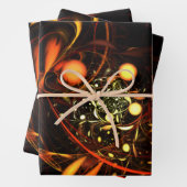 ハートビート抽象芸術アート ラッピングペーパーシート (インサイチュ)