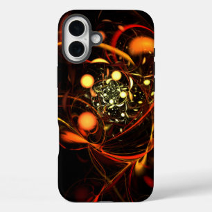 ハートビート抽象芸術アート iPhone 16 PLUSケース