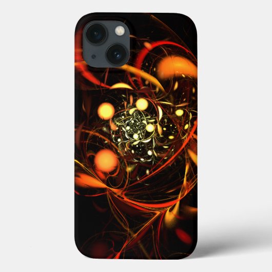 ハートビート抽象芸術アート Case-Mate iPhoneケース (裏面)