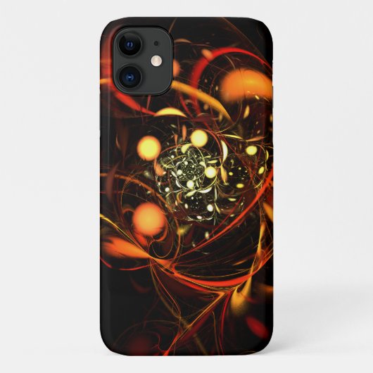 ハートビート抽象芸術アート Case-Mate iPhoneケース (裏面)