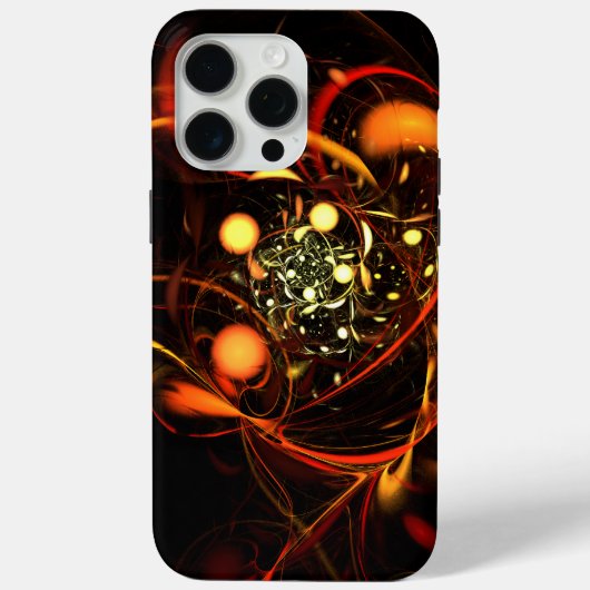 ハートビート抽象芸術アート Case-Mate iPhoneケース (裏面)