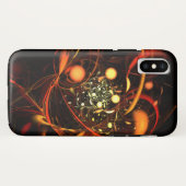 ハートビート抽象芸術アート Case-Mate iPhoneケース (裏面(横))