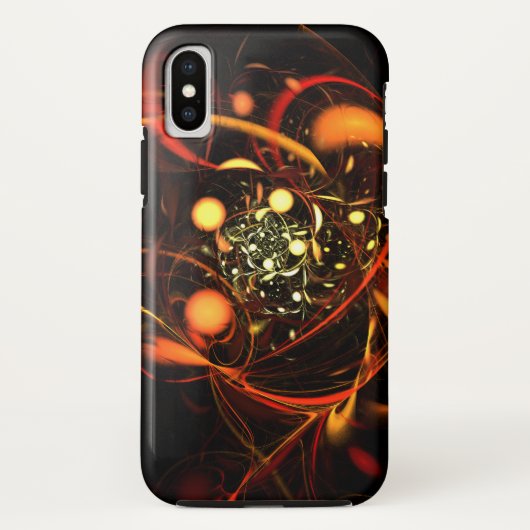 ハートビート抽象芸術アート Case-Mate iPhoneケース (裏面)