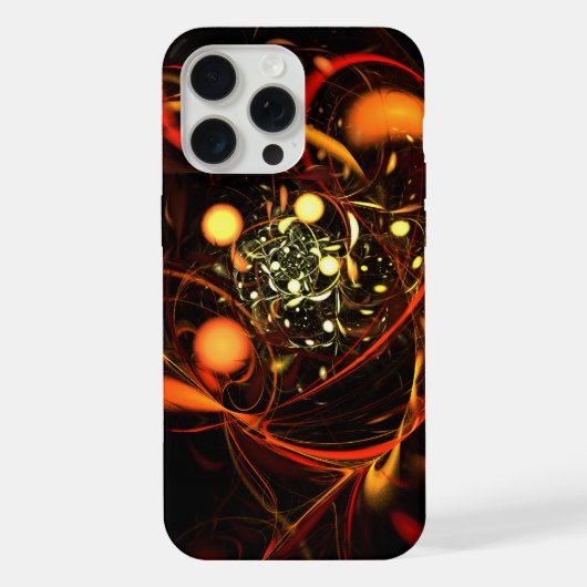 ハートビート抽象芸術アート iPhoneケース (裏面)