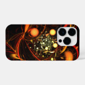 ハートビート抽象芸術アート iPhoneケース (裏面横)